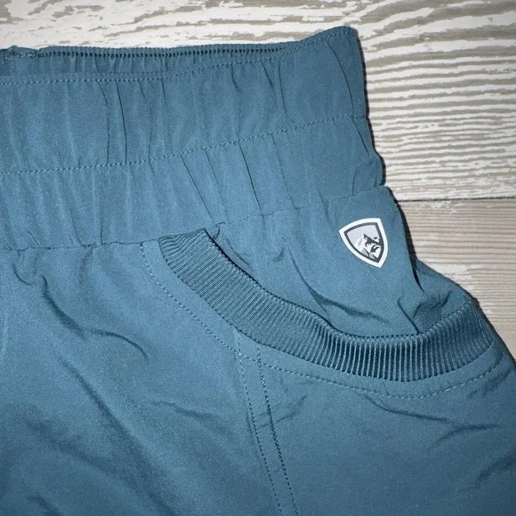Kuhl Shorts Womens Small Blue Lightweight Hiking Athletic Elastic Waist Pockets - Picture 9 of 10
